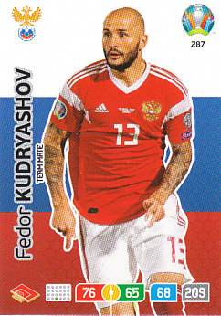 Fedor Kudryashov Russia Panini UEFA EURO 2020#287